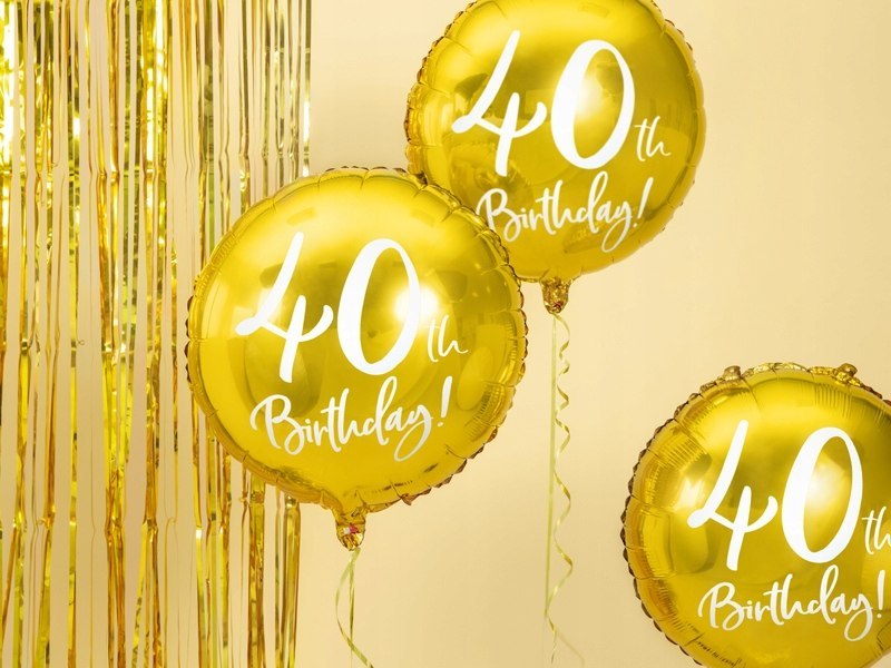 Dekoracje balony cyfry ZESTAW na 40 urodziny HEL Dekoracje balony cyfry ZESTAW na 40 urodziny HEL