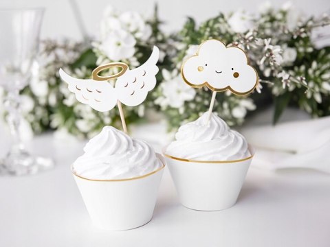 Dekoracje do muffinek chmurki na chrzest komunię 6 Dekoracje do muffinek chmurki na chrzest komunię 6