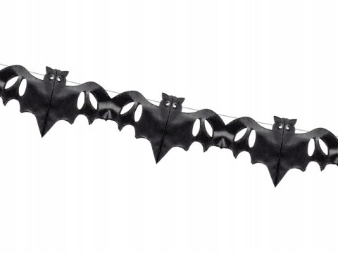 Girlanda czarne NIETOPERZE na Halloween długa 4m Girlanda czarne NIETOPERZE na Halloween długa 4m
