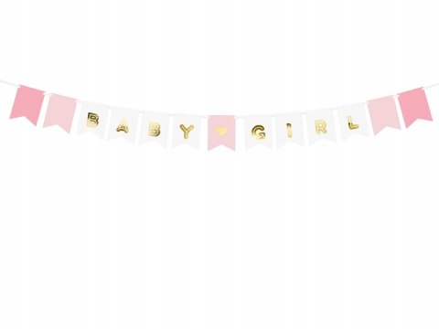 Girlanda na Baby Shower narodziny dziewczynki GIRL