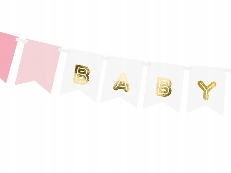 Girlanda na Baby Shower narodziny dziewczynki GIRL Girlanda na Baby Shower narodziny dziewczynki GIRL