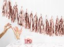 Girlanda na roczek chrzest baby shower rosegold