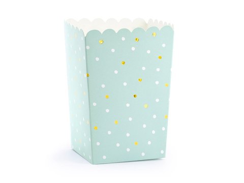 Pudełka na popcorn roczek chrzest baby shower 6szt Pudełka na popcorn roczek chrzest baby shower 6szt