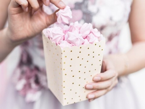 Pudełka na popcorn urodziny chrzest baby shower x6 Pudełka na popcorn urodziny chrzest baby shower x6