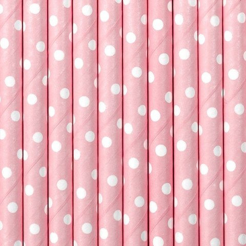 Słomki j. różowe na roczek chrzest baby shower 10