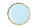 Talerzyki niebieskie roczek chrzest baby shower x6 Talerzyki niebieskie roczek chrzest baby shower x6