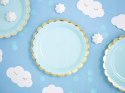 Talerzyki niebieskie roczek chrzest baby shower x6 Talerzyki niebieskie roczek chrzest baby shower x6