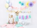 Talerzyki różowe na roczek chrzest baby shower x6