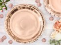 Talerzyki różowe złoto panieński urodziny 18cm x6 Talerzyki różowe złoto panieński urodziny 18cm x6
