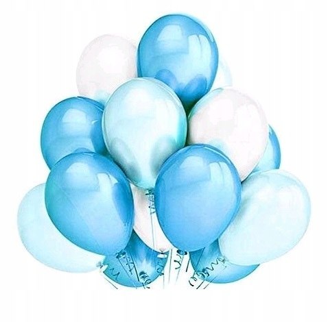 Wielki zestaw balonów ozdoby na Baby Shower BŁĘKIT
