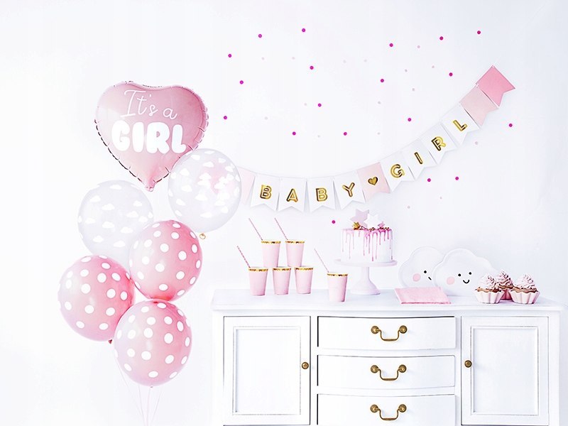 Wielki zestaw dekoracje na Baby Shower dziewczynki Wielki zestaw dekoracje na Baby Shower dziewczynki