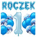 Balon niebieska cyfra na roczek 1 urodziny hel 86 Balon niebieska cyfra na roczek 1 urodziny hel 86