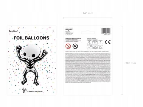 Balon szkielet kościotrup wielki na hel Halloween Balon szkielet kościotrup wielki na hel Halloween