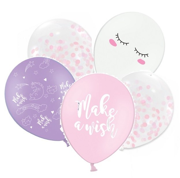 Balony z konfetti balon Jednorożec z jednorożcem Balony z konfetti balon Jednorożec z jednorożcem