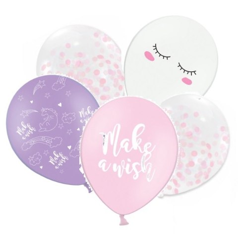 Balony z konfetti balon Jednorożec z jednorożcem Balony z konfetti balon Jednorożec z jednorożcem