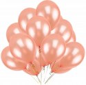 Balony z konfetti ozdoby na 1 roczek HEL rosegold