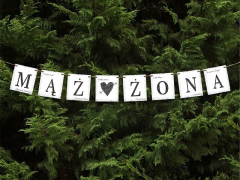 Baner girlanda akcesoria do zdjęć na ślub wesele Baner girlanda akcesoria do zdjęć na ślub wesele