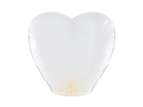 Duży lampion szczęścia białe serce ślub wesele x10 Duży lampion szczęścia białe serce ślub wesele x10