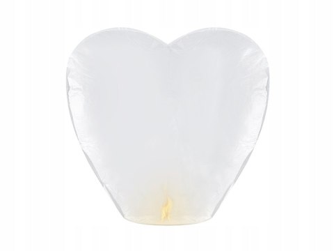 Duży lampion szczęścia białe serce ślub wesele x10 Duży lampion szczęścia białe serce ślub wesele x10