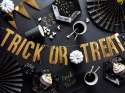 Talerzyki czarne złote nietoperze na Halloween x6 Talerzyki czarne złote nietoperze na Halloween x6