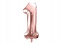 Wielki zestaw balony ozdoby na ROCZEK rosegold HEL Wielki zestaw balony ozdoby na ROCZEK rosegold HEL