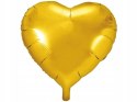 Balon na hel złote serce serduszko Gigant 61cm