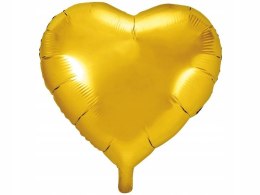 Balon na hel złote serce serduszko Gigant 61cm