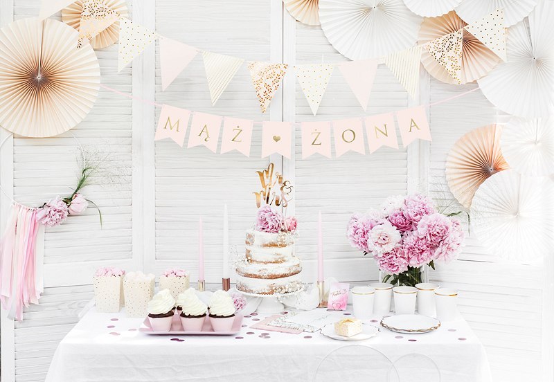 Balon napis Mąż Żona topper LOVE na ŚLUB rosegold Balon napis Mąż Żona topper LOVE na ŚLUB rosegold