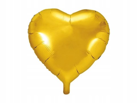 Balon w kształcie serca złoty na Wesele Hel 45cm Balon w kształcie serca złoty na Wesele Hel 45cm