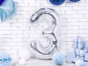 Balony dekoracje baner na 3 trzecie urodziny HEL
