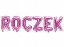 Balony girlanda napis z balonów na ROCZEK różowy Balony girlanda napis z balonów na ROCZEK różowy
