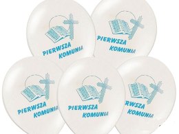 Balony na komunię dekoracje komunijne 30cm x10 HIT