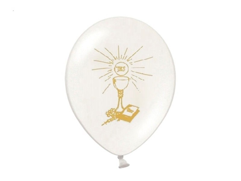 Balony na komunię dekoracje komunijne 30cm x10 HIT Balony na komunię dekoracje komunijne 30cm x10 HIT