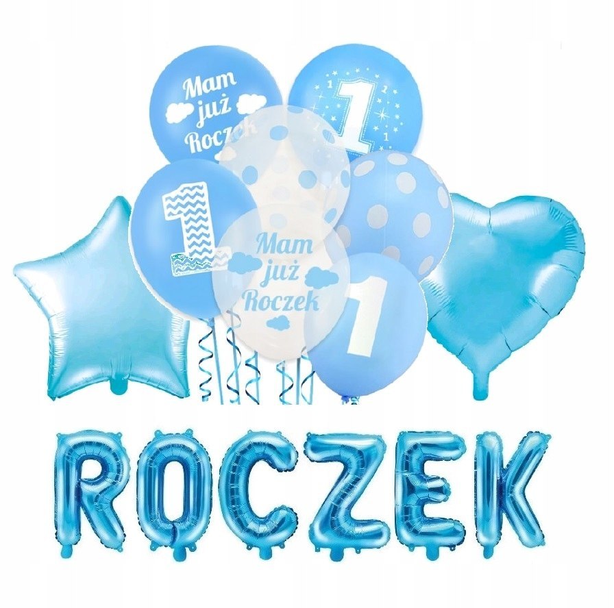 Balony napis z balonów ozdoby na ROCZEK różowe hel Balony napis z balonów ozdoby na ROCZEK różowe hel