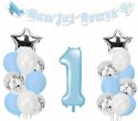 Balony z konfetti na roczek HEL pierwsze urodziny Balony z konfetti na roczek HEL pierwsze urodziny