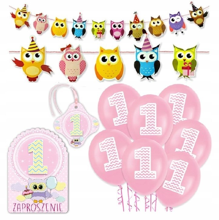 Balony z konfetti napis cyfra 1 zestaw na ROCZEK Balony z konfetti napis cyfra 1 zestaw na ROCZEK