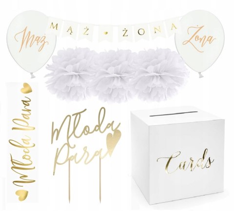 Baner MĄŻ ŻONA topper tablice MŁODA PARA na ŚLUB Baner MĄŻ ŻONA topper tablice MŁODA PARA na ŚLUB