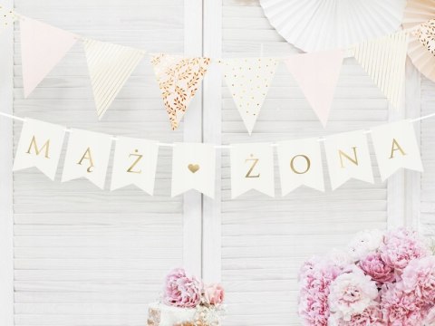 Baner MĄŻ ŻONA topper tablice MŁODA PARA na ŚLUB Baner MĄŻ ŻONA topper tablice MŁODA PARA na ŚLUB