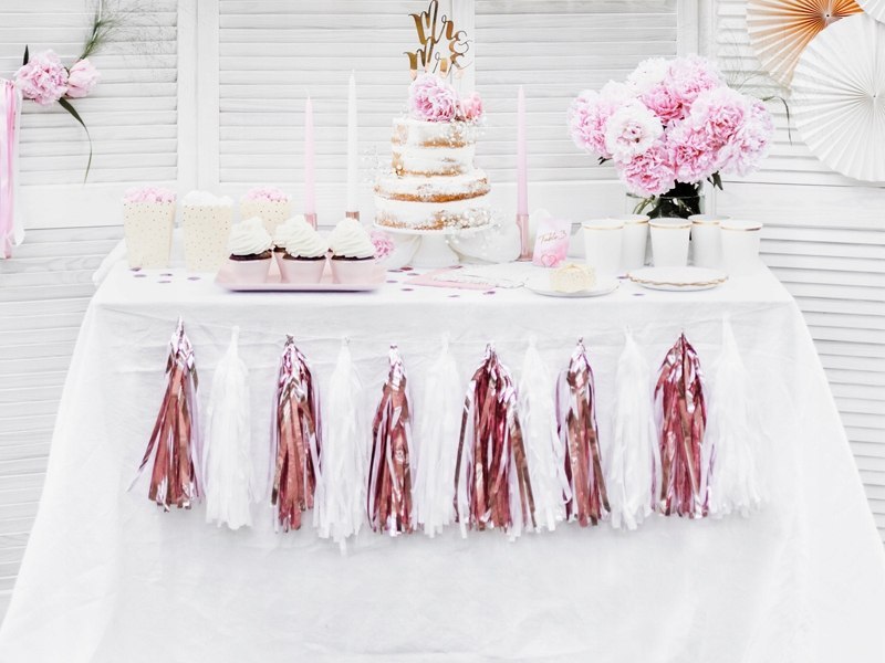 Dekoracje balony rose gold na wieczór panieński Dekoracje balony rose gold na wieczór panieński