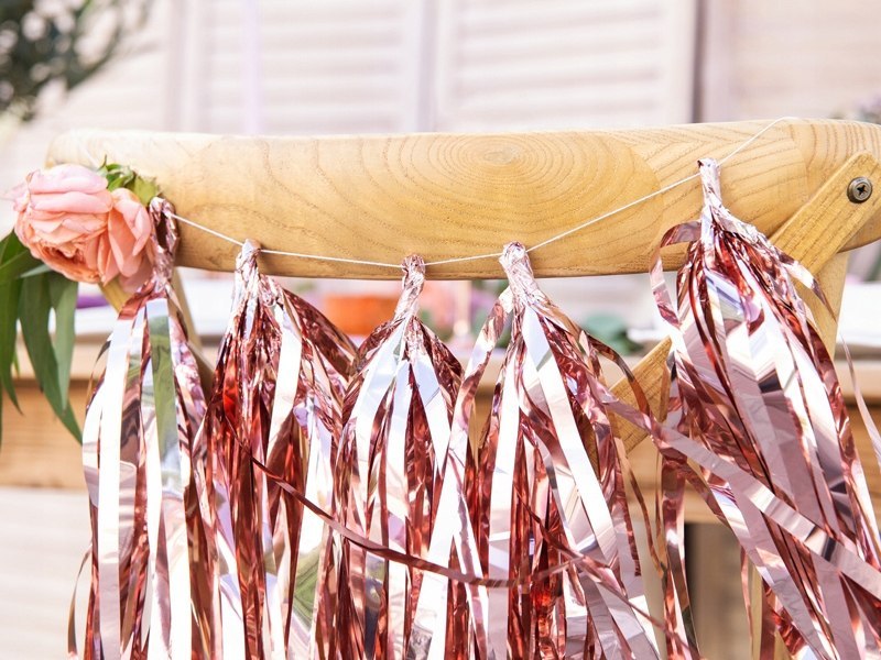 Dekoracje balony rose gold na wieczór panieński Dekoracje balony rose gold na wieczór panieński