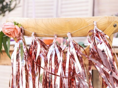 Dekoracje balony rose gold na wieczór panieński Dekoracje balony rose gold na wieczór panieński
