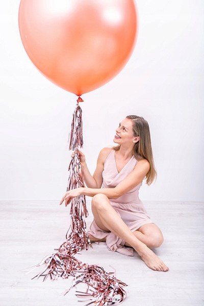 Dekoracje balony rose gold na wieczór panieński Dekoracje balony rose gold na wieczór panieński