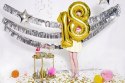 Kurtyna party złota Sylwester 18 urodziny roczek