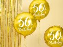 Balony balon z liczbą 50 na pięćdziesiąte urodziny
