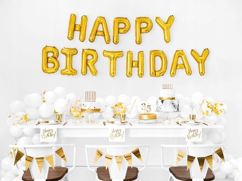 Balony cyfry na hel HAPPY BIRTHDAY ananas urodziny Balony cyfry na hel HAPPY BIRTHDAY ananas urodziny