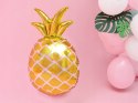 Balony cyfry na hel HAPPY BIRTHDAY ananas urodziny