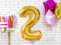 Balony cyfry złote dekoracje ZESTAW na 18 urodziny Balony cyfry złote dekoracje ZESTAW na 18 urodziny