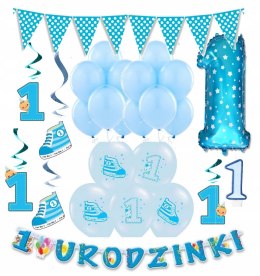 Balony girlandy flagi balon świeczka na roczek 24e