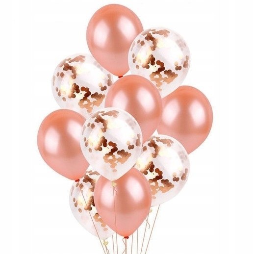 Balony z konfetti na roczek Wesele Hel konfeti x10 Balony z konfetti na roczek Wesele Hel konfeti x10
