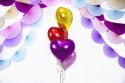 Balony z konfetti serca złote na Hel Ślub Wesele Balony z konfetti serca złote na Hel Ślub Wesele